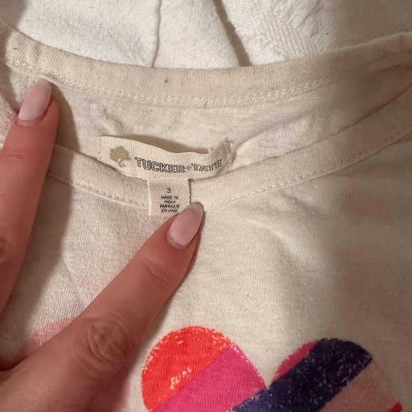 Tucker and Tate ruffled heart tshirt 3T - Picture 2 of 2